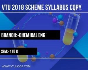 Read more about the article 2018 SCHEME CHEMICAL ENGINEERING VTU SYLLABUS | Read Now