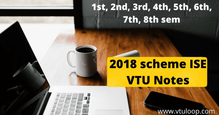 2018 scheme ise vtu notes