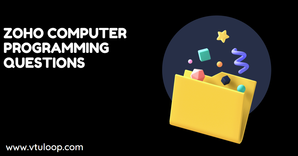 zoho computer programming questions